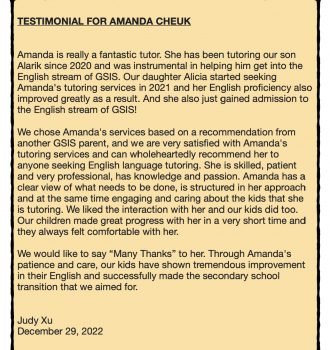 Testimonial for Alicia _ Alarik